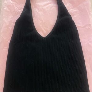 Urban Outfitters Black Ribbed Tank Top